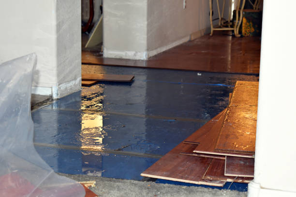 Professional Water Damage Restoration technician working in Raymond, NH